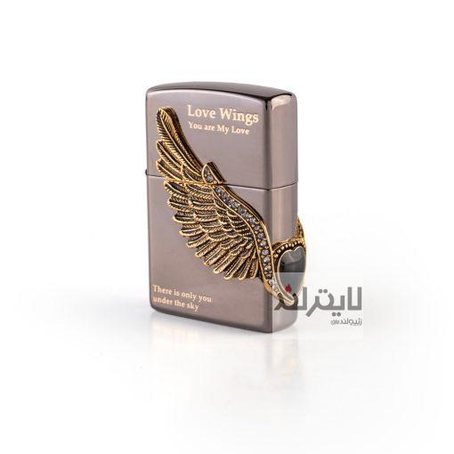 فندک زیپو مدل Love Wings 1 BK 2403