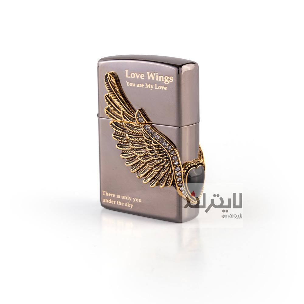 فندک زیپو مدل Love Wings 1 BK 2403 1 فندک زیپو مدل Love Wings 1 BK 2403