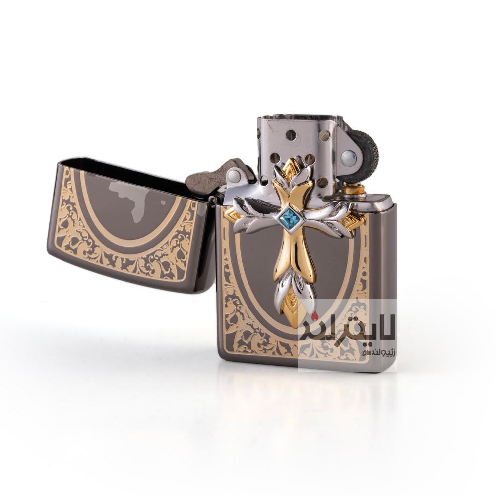 فندک زیپو مدل Pray Emblem BK 2 فندک زیپو مدل Pray Emblem BK - Image 2