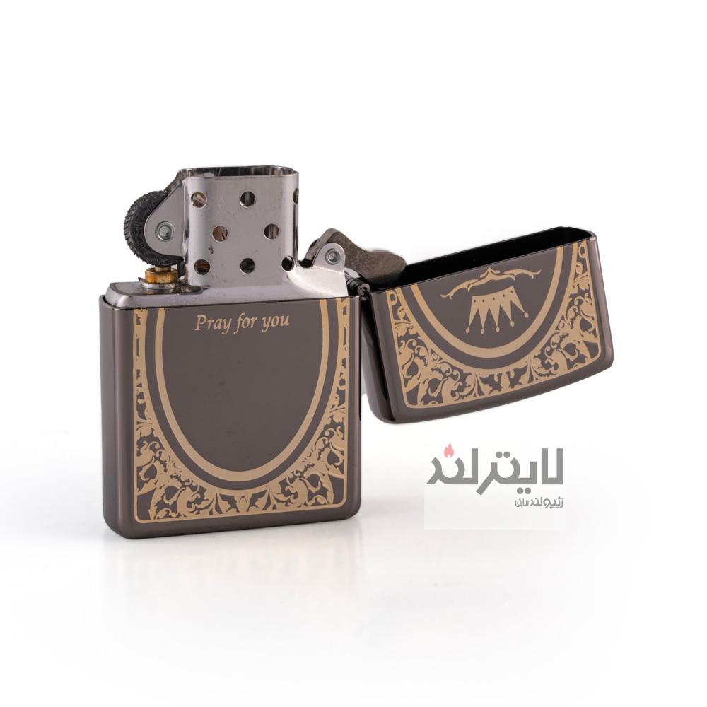 فندک زیپو مدل Pray Emblem BK 3 فندک زیپو مدل Pray Emblem BK - Image 3