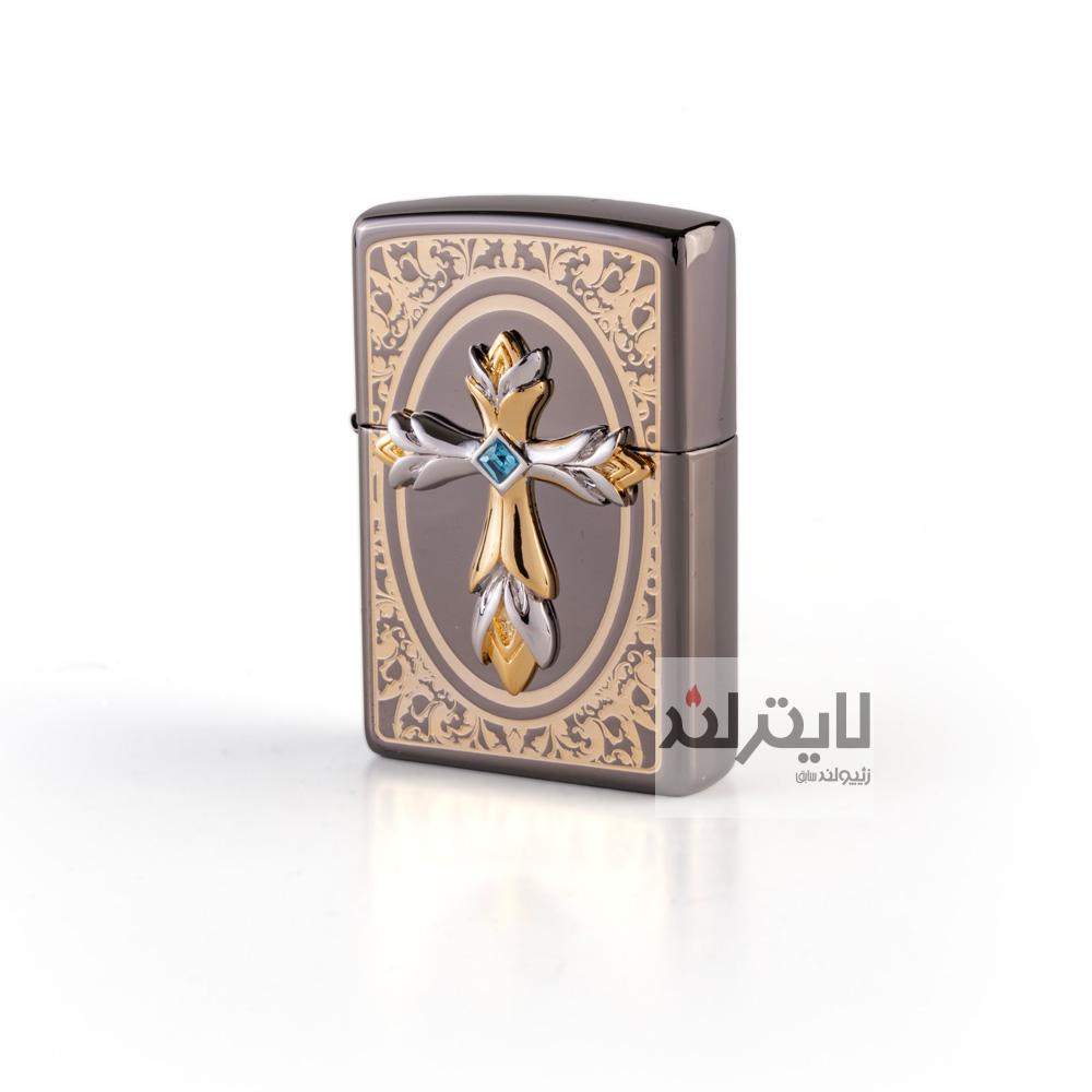 فندک زیپو مدل Pray Emblem BK 1 فندک زیپو مدل Pray Emblem BK