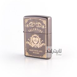فندک زیپو مدل Valentine 1 BK 2401