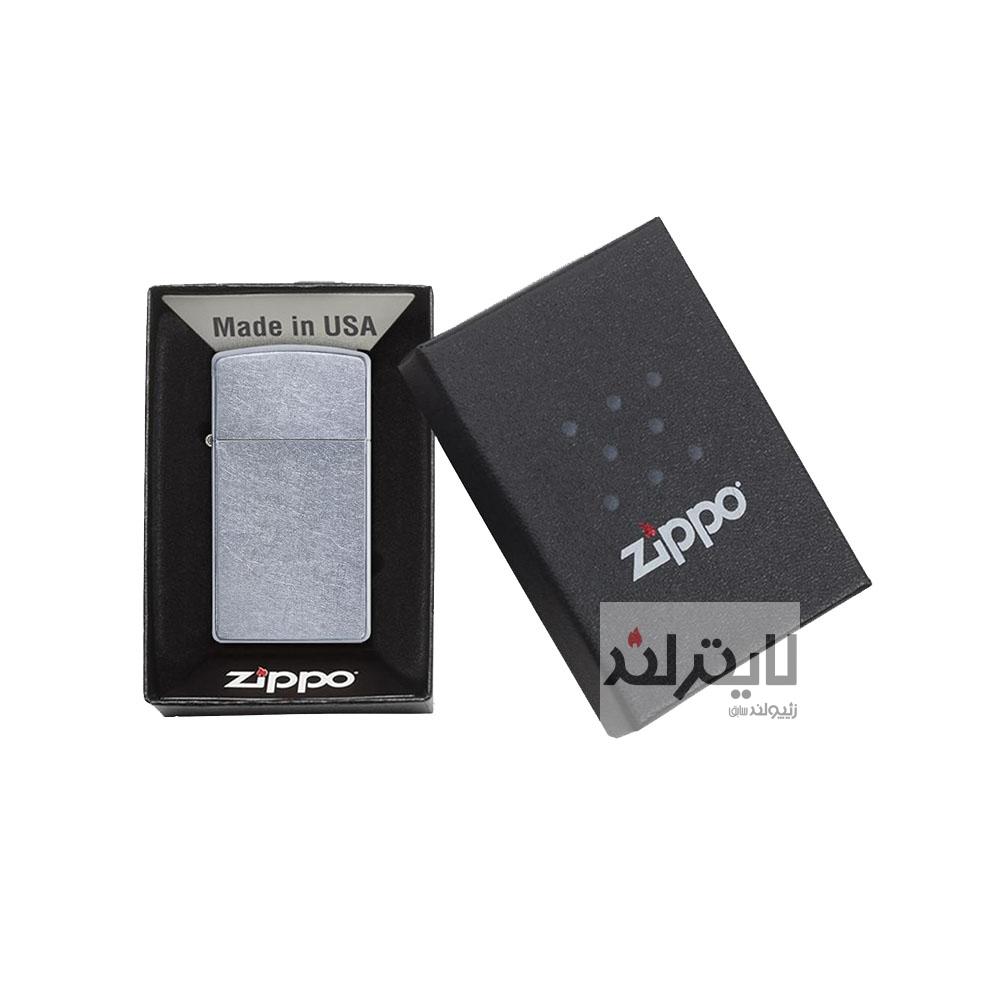 فندک زیپو مدل Slim Street Chrome کد 1607 4 فندک زیپو مدل Slim Street Chrome کد 1607 - Image 4