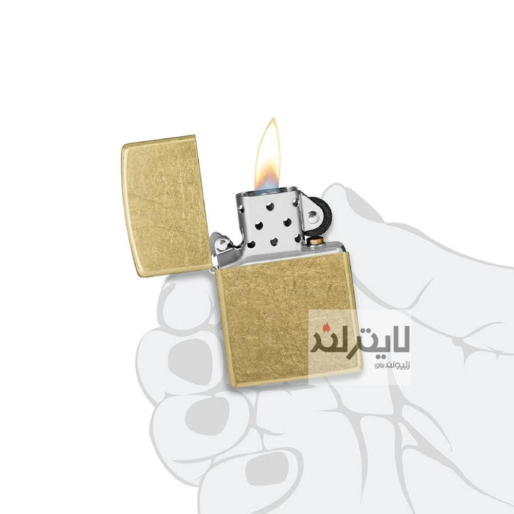 فندک زیپو مدل Regular Street Brass کد 48267 4 فندک زیپو مدل Regular Street Brass کد 48267 - Image 4