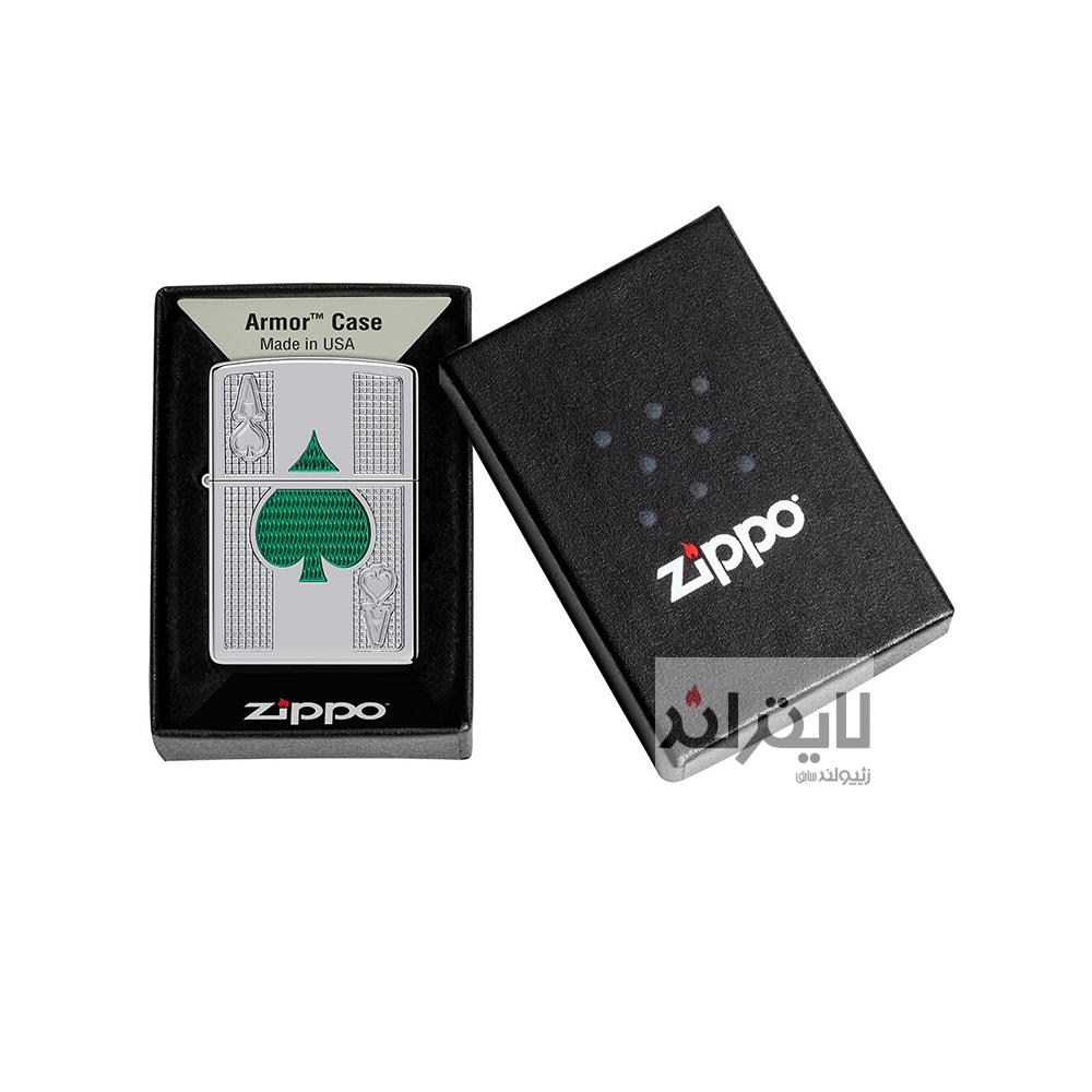 فندک زیپو مدل Armor Ace Design کد 167 4 فندک زیپو مدل Armor Ace Design کد 167 - Image 4