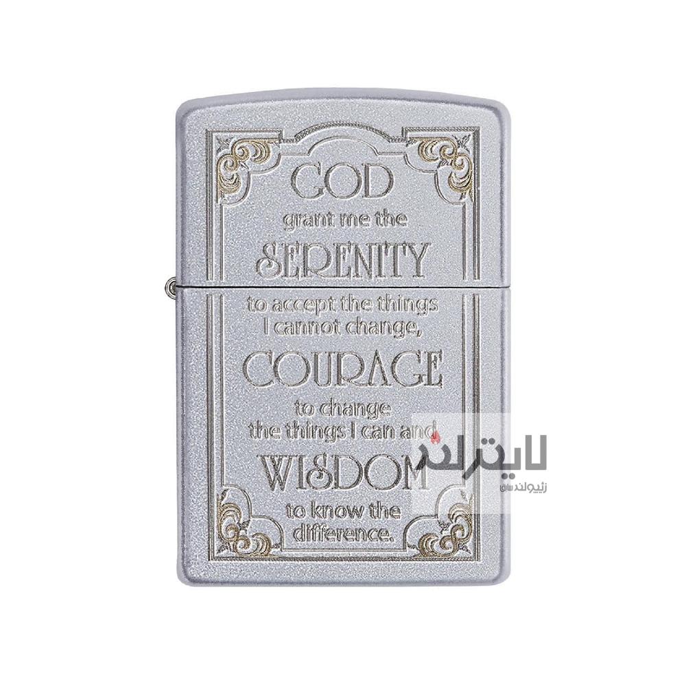 فندک زیپو مدل Serenity Prayer کد 28458 1 فندک زیپو مدل Serenity Prayer کد 28458