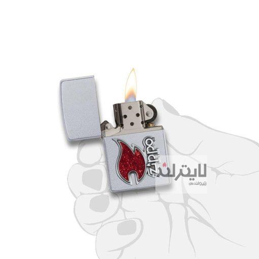 28847 zippo red flame 6