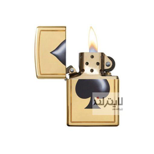 29094 Spade Lighter Gold and Black 03