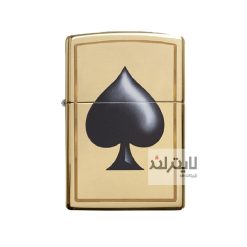 فندک زیپو مدل Spade Lighter Gold and Black کد 29094