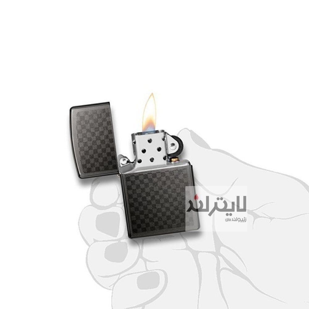 فندک زیپو مدل Iced Carbon Fiber Design کد 29823 4 فندک زیپو مدل Iced Carbon Fiber Design کد 29823 - Image 4