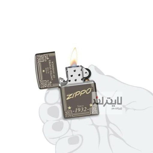 48715 zippo framed design 5