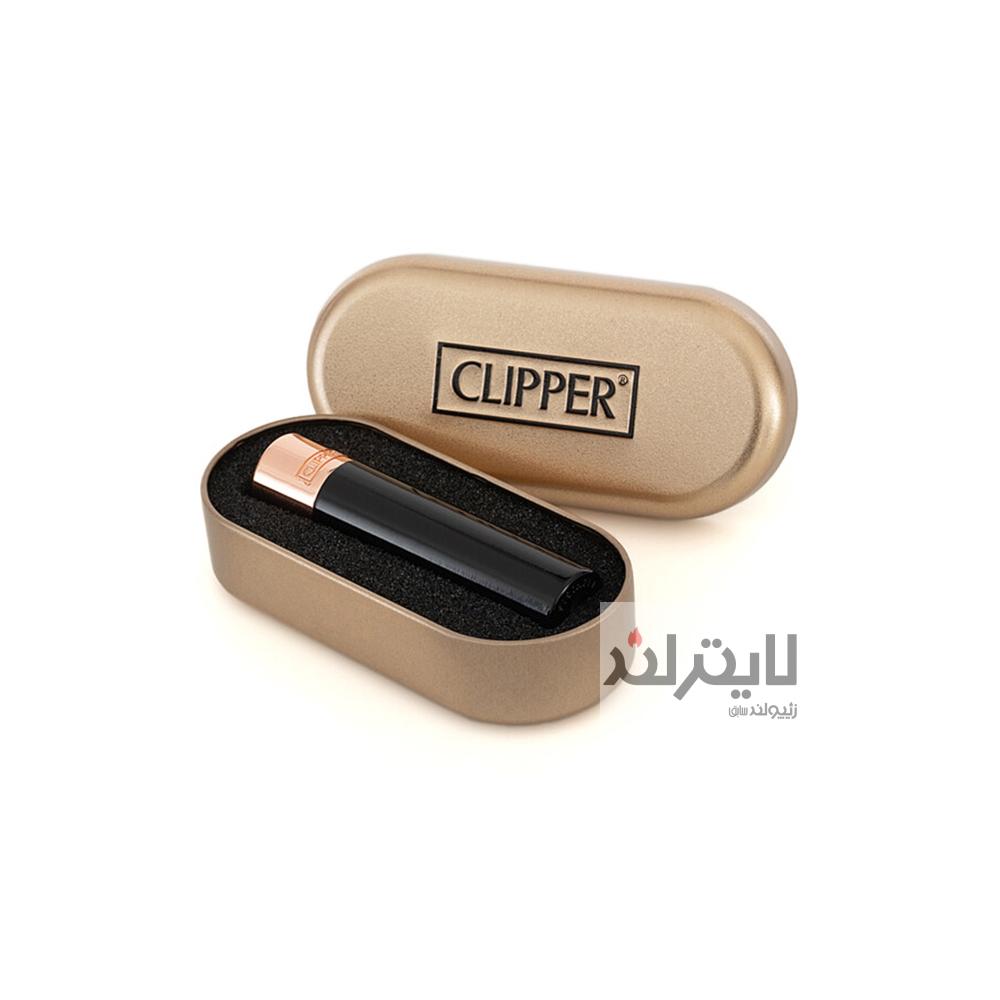 فندک گازی کلیپر مدل Clipper Black Rose-rosegold black 2 فندک گازی کلیپر مدل Clipper Black Rose-rosegold black - Image 2