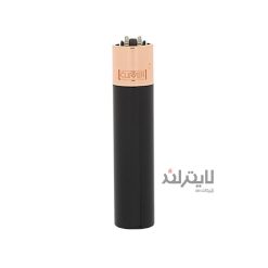 فندک گازی کلیپر مدل Clipper Black Rose-rosegold black