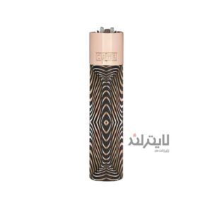 فندک گازی کلیپر مدل rosegold black مدل Metal Psycho Nightmare