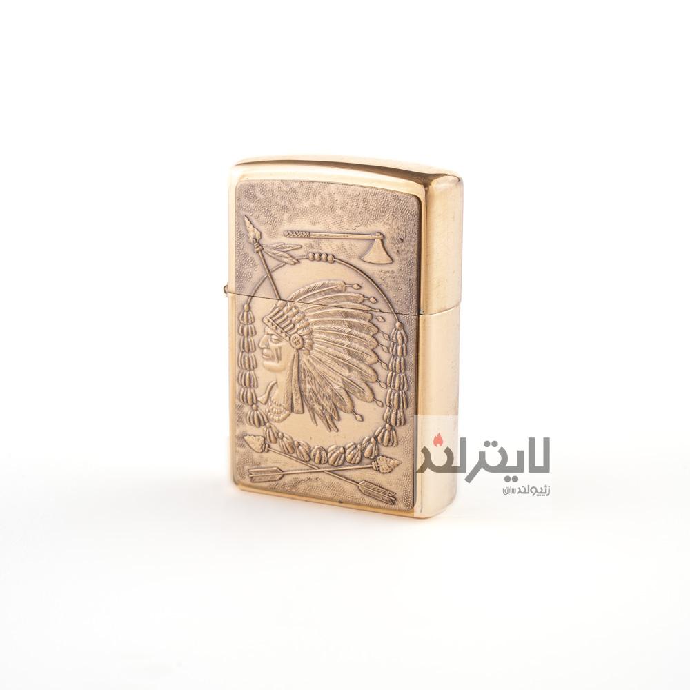 فندک زیپو مدل Indian Chie کد 254BBS B142 1 فندک زیپو مدل Indian Chie کد 254BBS B142