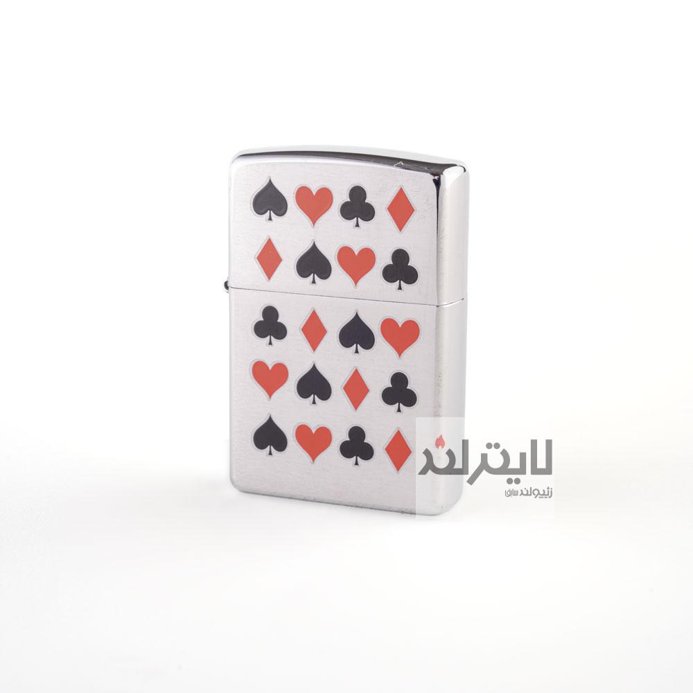 فندک زیپو مدل Card Suits کد 20374 1 فندک زیپو مدل Card Suits کد ۲۰۳۷۴