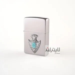 فندک زیپو مدل Turquoise Shield کد 250