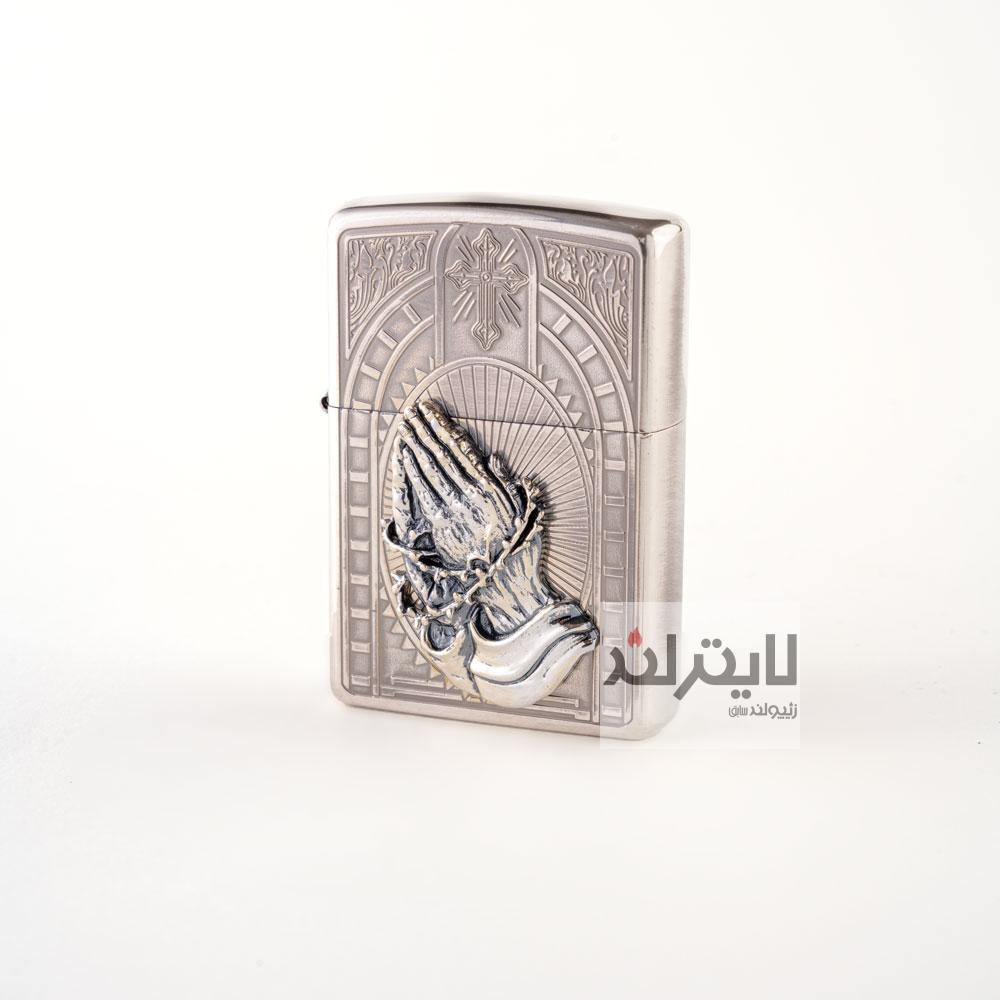 فندک زیپو مدل Praying Hands SV 1 فندک زیپو مدل Praying Hands SV