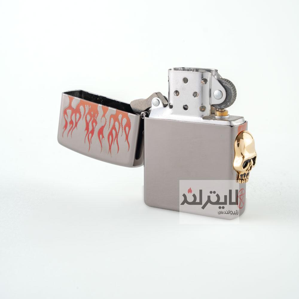 فندک زیپو مدل Hell Gate Skull 2461-red 3 فندک زیپو مدل Hell Gate Skull 2461-red - Image 3
