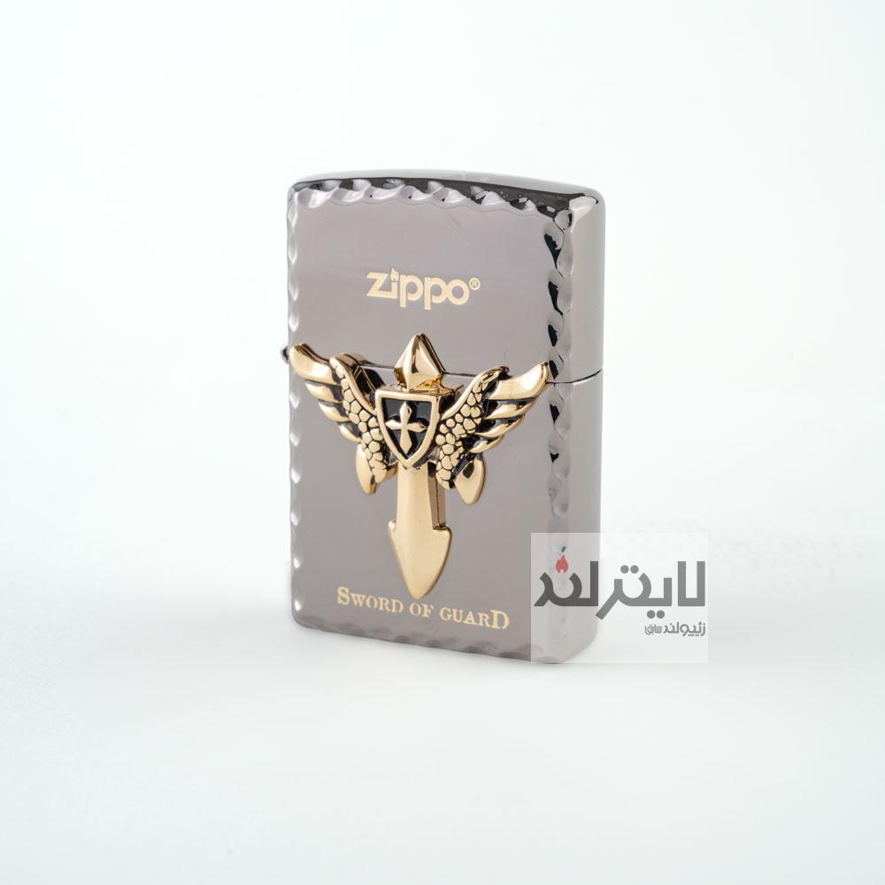 فندک زیپو مدل Sword Of Guard 2056B 1 فندک زیپو مدل Sword Of Guard 2056B