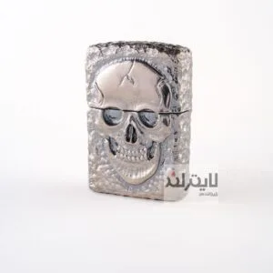 فندک زیپو مدل Silver Jacket Skull