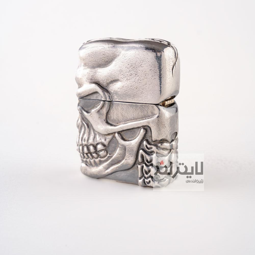 فندک زیپو مدل Silver Jacket Skull TR-BSF 1200 2 فندک زیپو مدل Silver Jacket Skull TR-BSF 1200 - Image 2