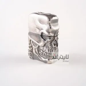 فندک زیپو مدل Silver Jacket Skull TR-BSF 1200