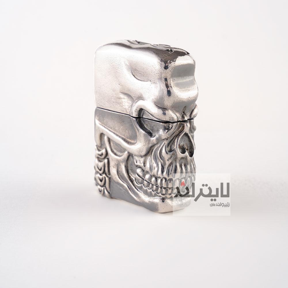 فندک زیپو مدل Silver Jacket Skull TR-BSF 1200 1 فندک زیپو مدل Silver Jacket Skull TR-BSF 1200