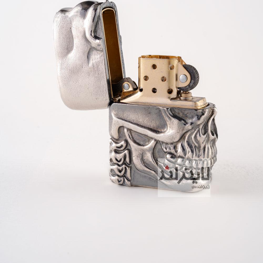 فندک زیپو مدل Silver Jacket Skull TR-BSF 1200 3 فندک زیپو مدل Silver Jacket Skull TR-BSF 1200 - Image 3