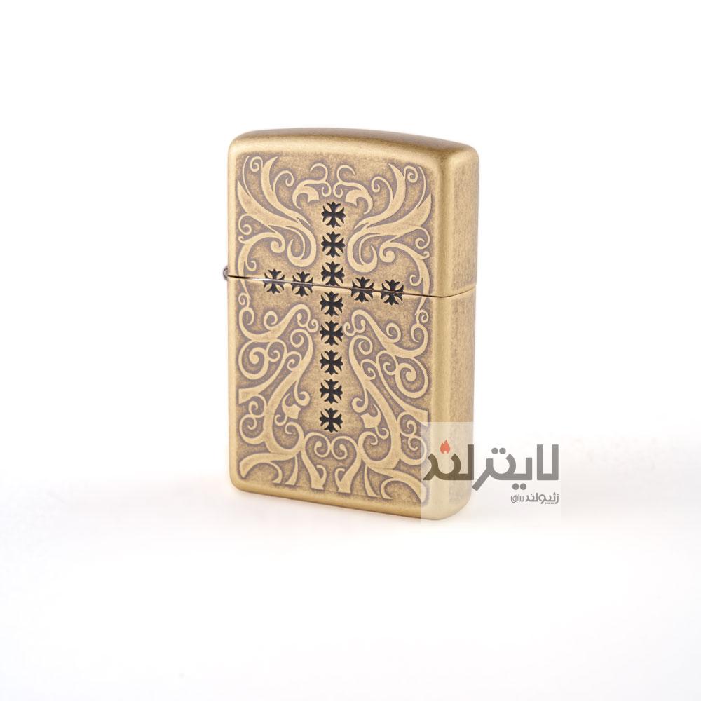 فندک زیپو مدل Antique Cross-2 2280 1 فندک زیپو مدل Antique Cross-2 2280