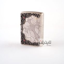 فندک زیپو مدل Antique Cross EMB 2435-SA