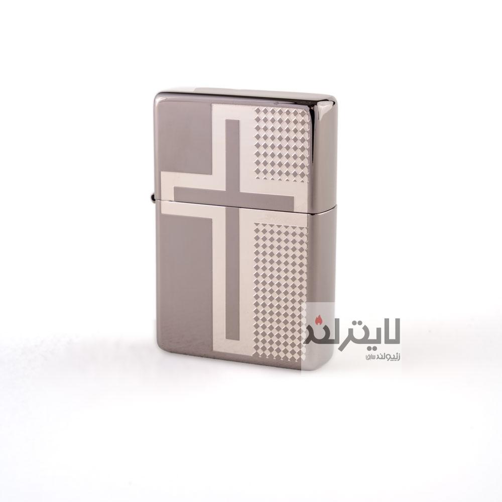 فندک زیپو مدل Modern Cross _NI8010 1 فندک زیپو مدل Modern Cross _NI8010