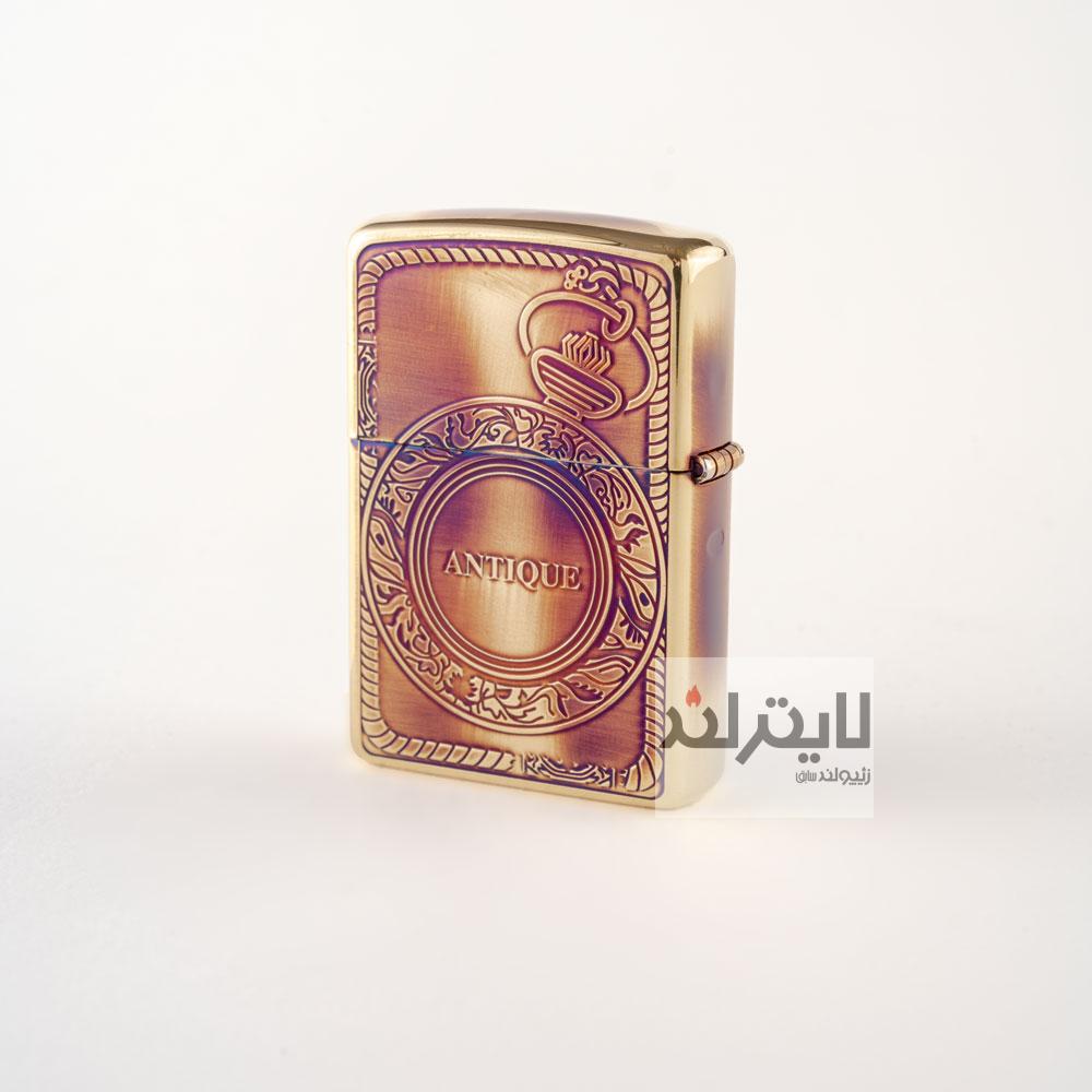 فندک زیپو مدل Antique Pocket Watch A 820 2 فندک زیپو مدل Antique Pocket Watch A 820 - Image 2