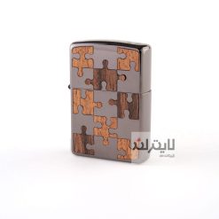 فندک زیپو مدل Wood Puzzle