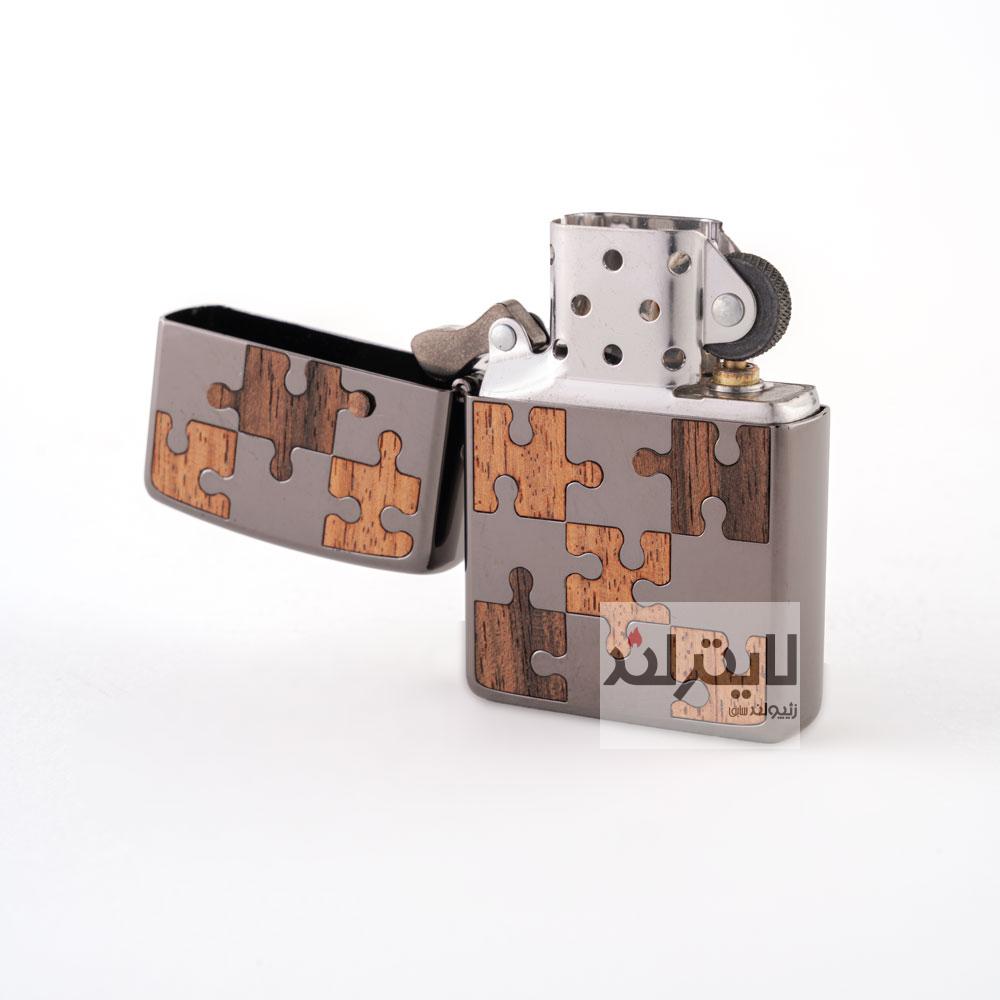 فندک زیپو مدل Wood Puzzle 3 فندک زیپو مدل Wood Puzzle - Image 3