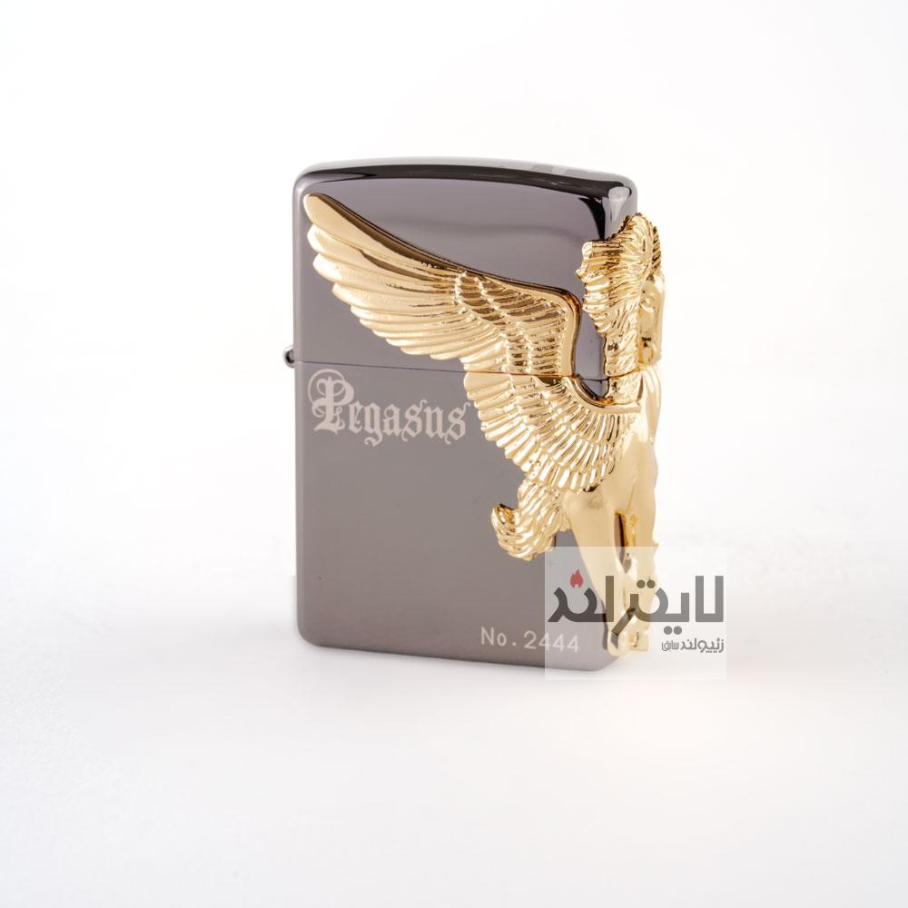 فندک زیپو مدل Pegasus (C) Gunmetal 11000 1 فندک زیپو مدل Pegasus (C) Gunmetal 11000