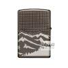 فندک زیپو مدل Armor Mountain Design Black Ice کد 49299 9 zippo 49299 01