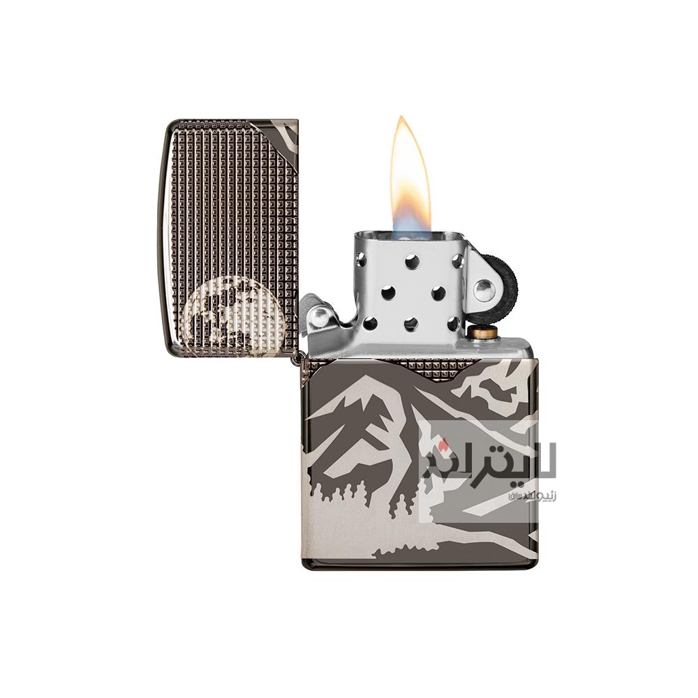 فندک زیپو مدل Armor Mountain Design Black Ice کد 49299 3 فندک زیپو مدل Armor Mountain Design Black Ice کد 49299 - Image 3