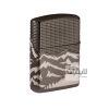 فندک زیپو مدل Armor Mountain Design Black Ice کد 49299 12 zippo 49299 06
