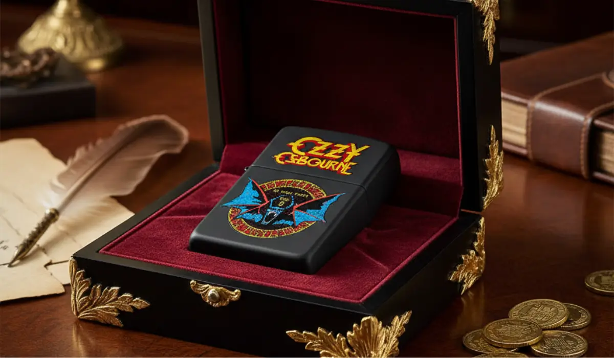 فندک زیپو با طرح خاص یک بند متال