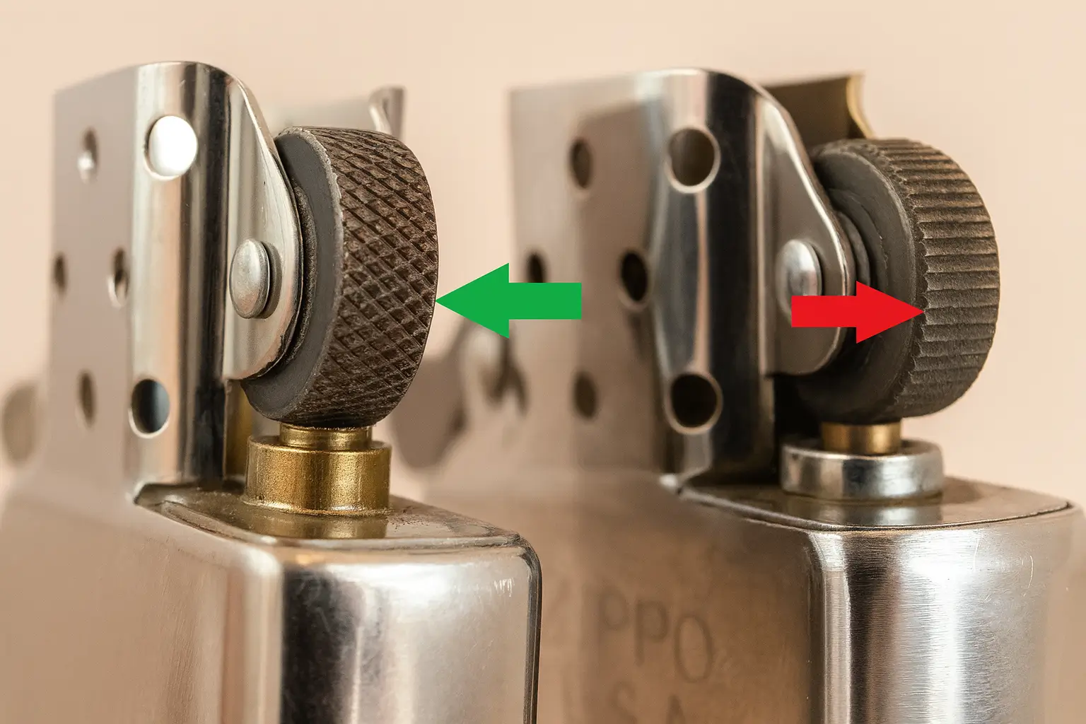 چرخ سنگ فندک زیپوی اصل و فیک | لایتر لند