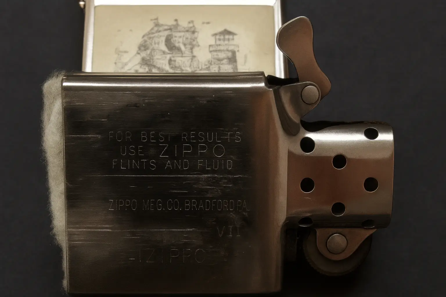 مغزی و بادامک فندک زیپو اصل | لایتر لند