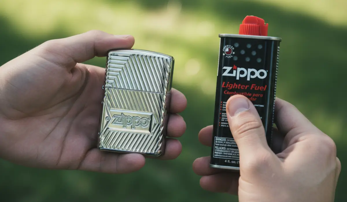 بنزین و فندک زیپو