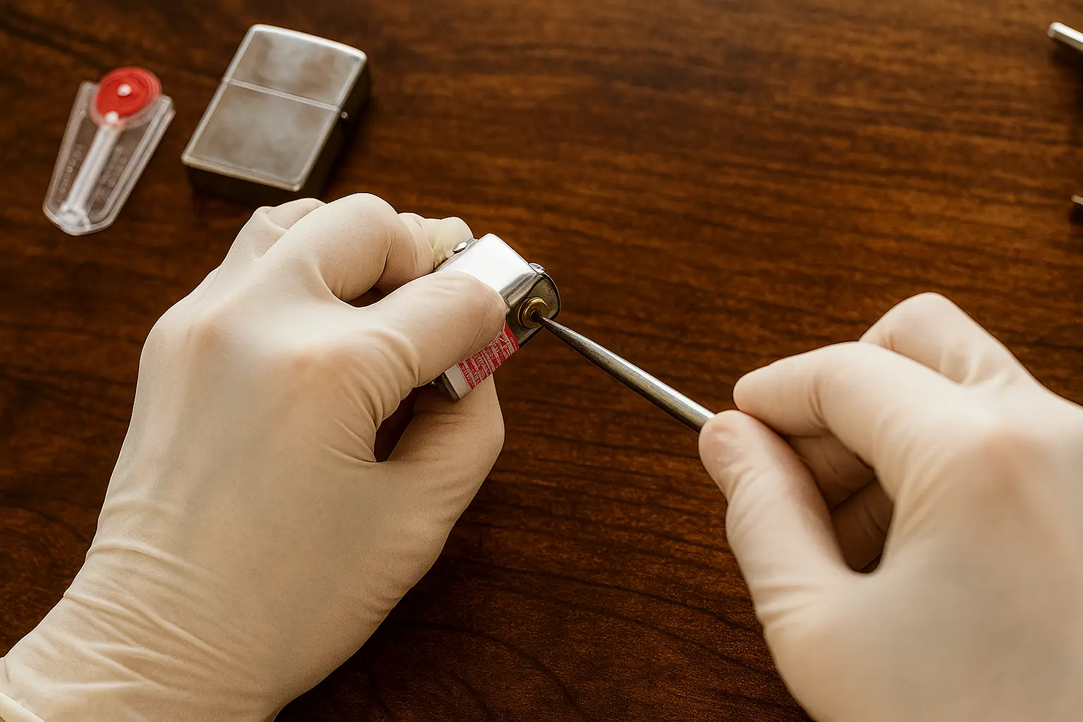 مرحله 2 چگونه سنگ فندک زیپو را عوض کنیم