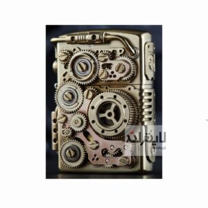 فندک زیپو مدل Time Line Steampunk Art Lighter