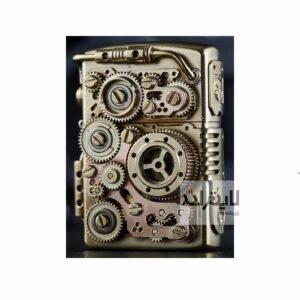 فندک زیپو مدل Time Line Steampunk Art Lighter