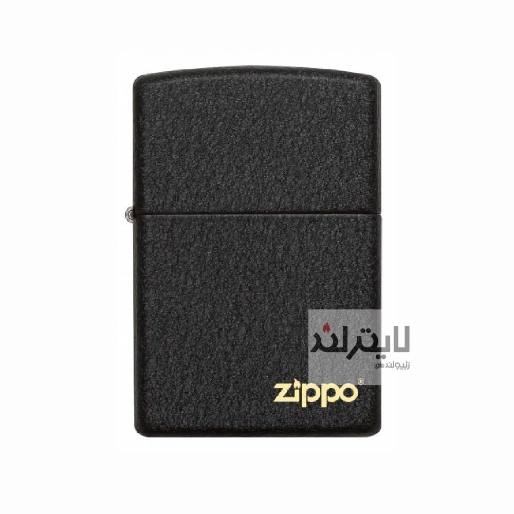 فندک زیپو Classic Black Crackle with Zippo logo کد 236zl 1 فندک زیپو Classic Black Crackle with Zippo logo کد 236zl
