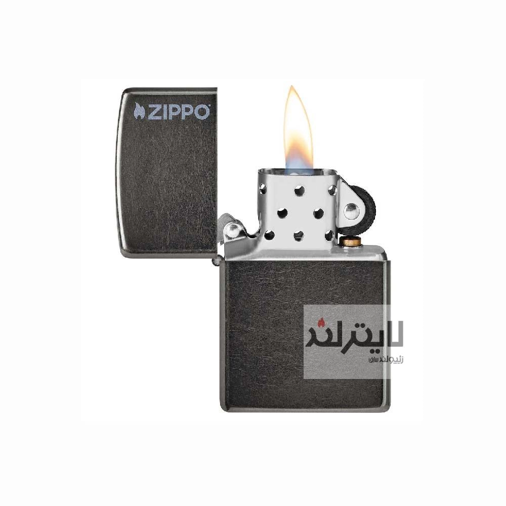 فندک زیپو مدل Classic Grey Zippo Logo کد 28378zl - Image 2