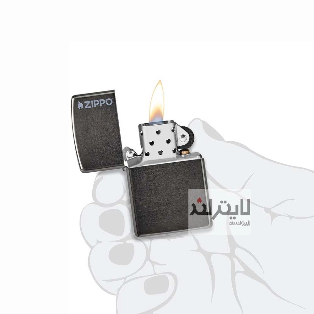 فندک زیپو مدل Classic Grey Zippo Logo کد 28378zl - Image 3