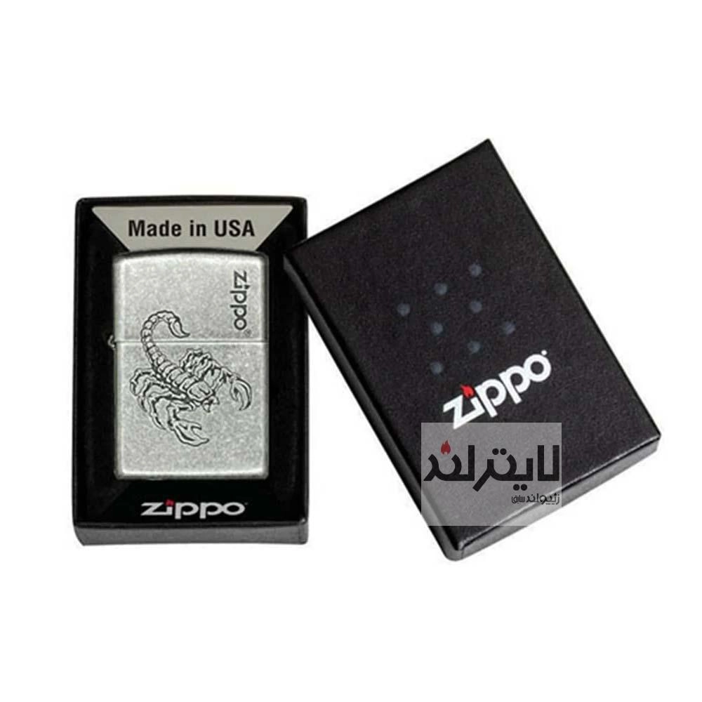 فندک زیپو مدل Lustre Scorpion کدMp400843 121Fb - Image 2